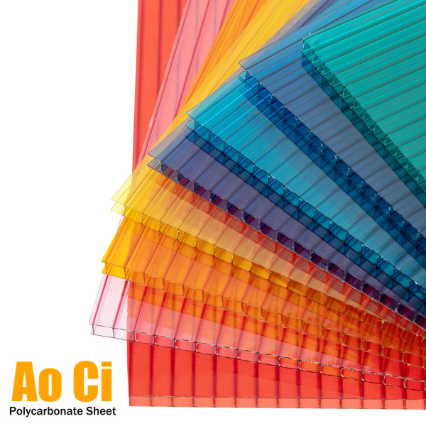 UV Resistant 4 MM 6MM Twinwall Polycarbonate HollowSheet
