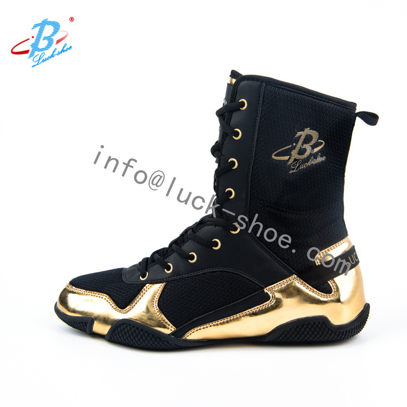 Leather Boxing Shoes Wrestling Martial Art MMA Gym Weightlifting gym Training boxing Boot OEM