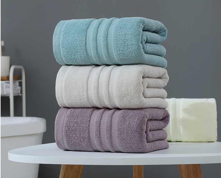 high quality 100% cotton solid color soft absorbent bath towel
