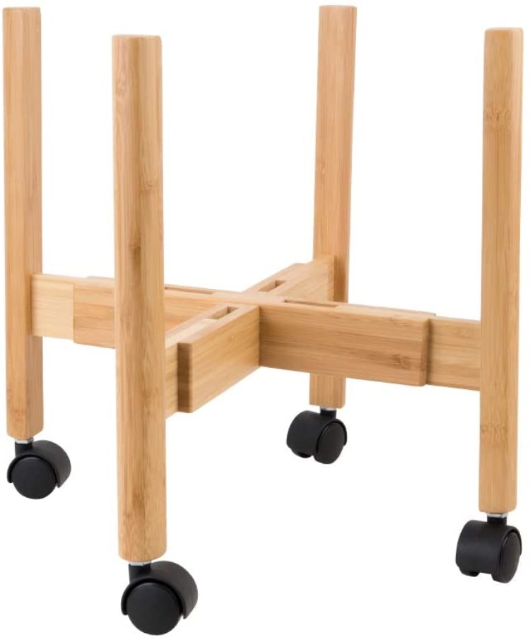 bamboo plant stand