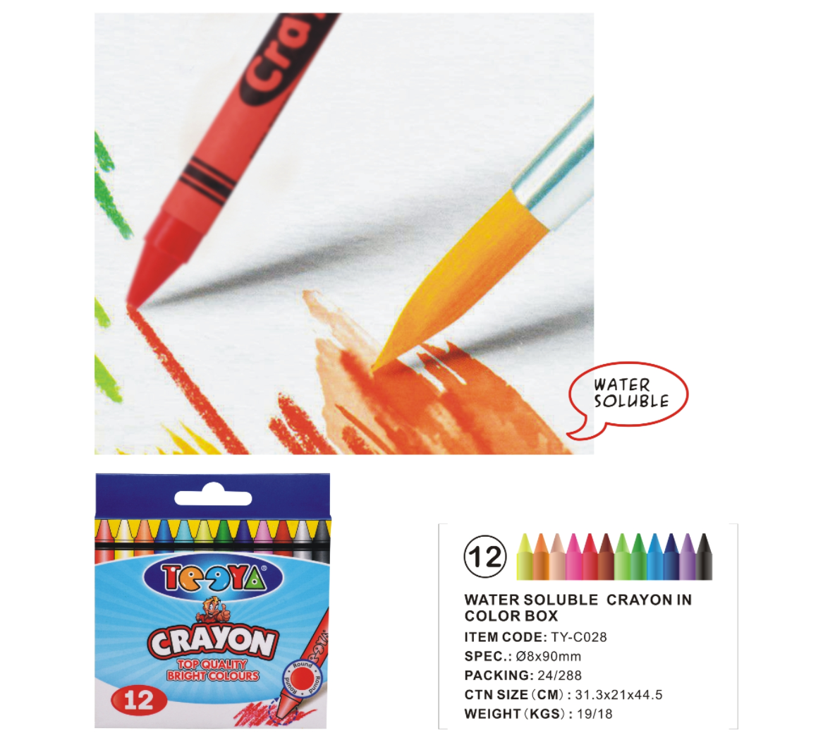 Water Solution Crayons