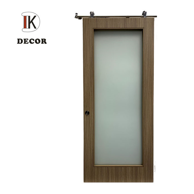 American popular style Marriott Hotel style sliding glass barn door for bedroom