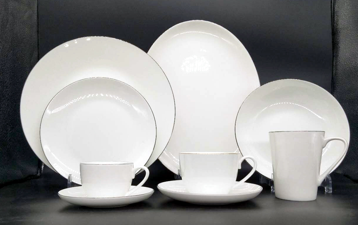 First quality bone china with gold line