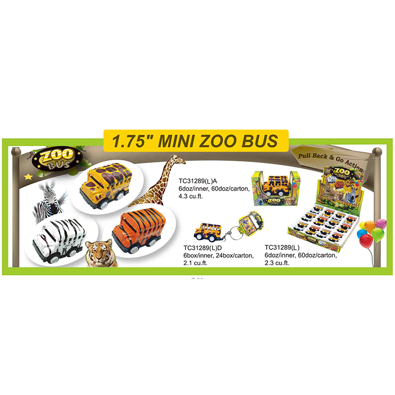 Pullback Mini Zoo Bus