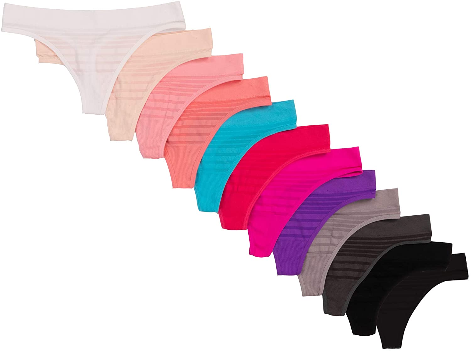 Women's Hipster Panties Seamless Low-Rise Cheekini Panty Soft Stretch Bikini Underwear