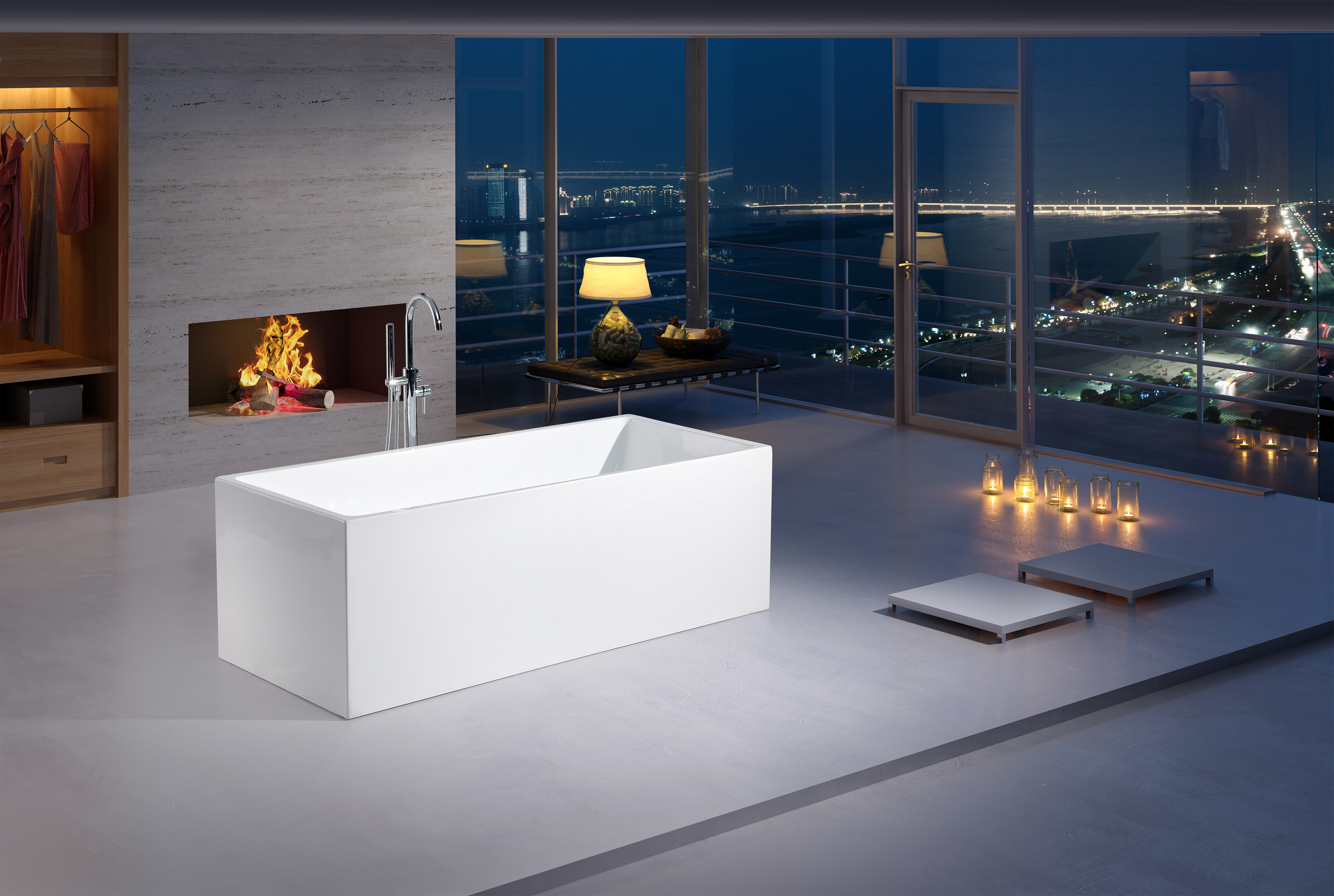 Acrylic Free Standing Bathtub