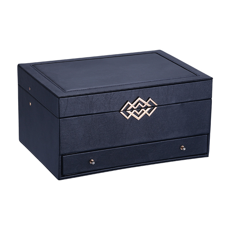 Large-capacity Clamshell Drawer Type Jewelry Storage Box Customized Logo Multi-tier Jewelry Box