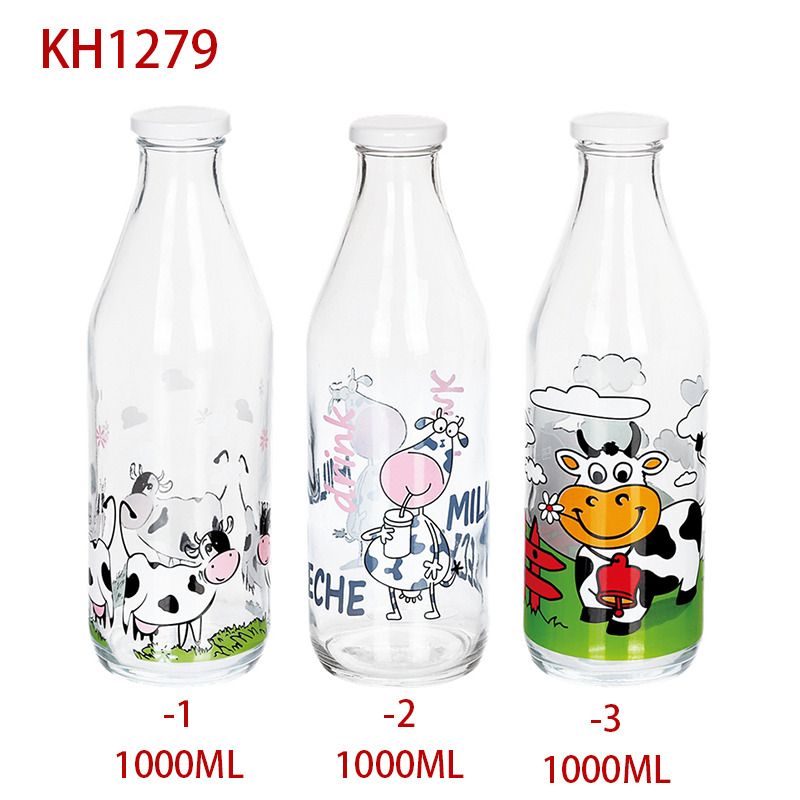 Glass fruit juice bottle,water bottle,water set,decal