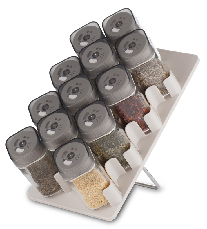 Sinoglass 12 Jars Spice Rack Set