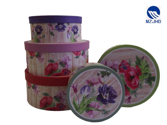 S/5 Round Paper Box