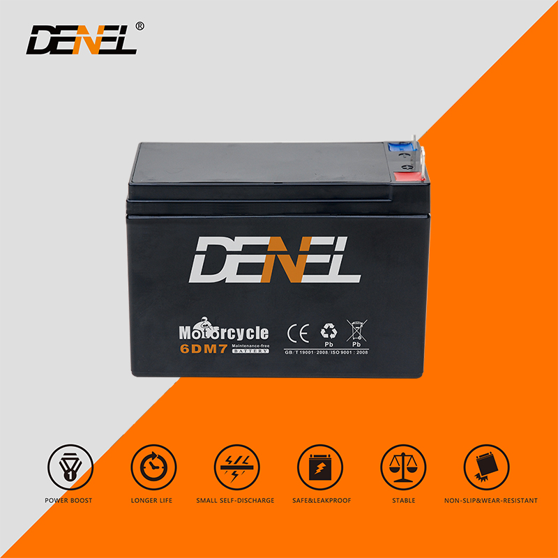Motorcycle Battery High Performance Sealed Maintenance-Free General Mechanical Battery 6DM7