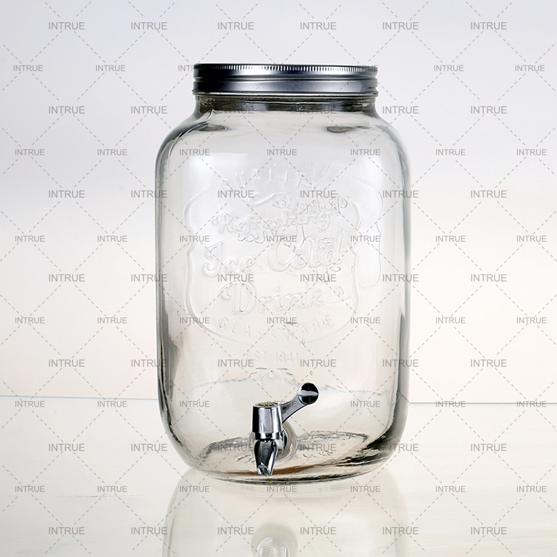 8L icecold clear dispenser with lid&tap