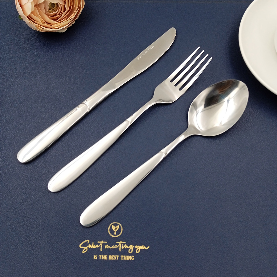 Stainless steel cutlery in knife fork spoon gift promotion