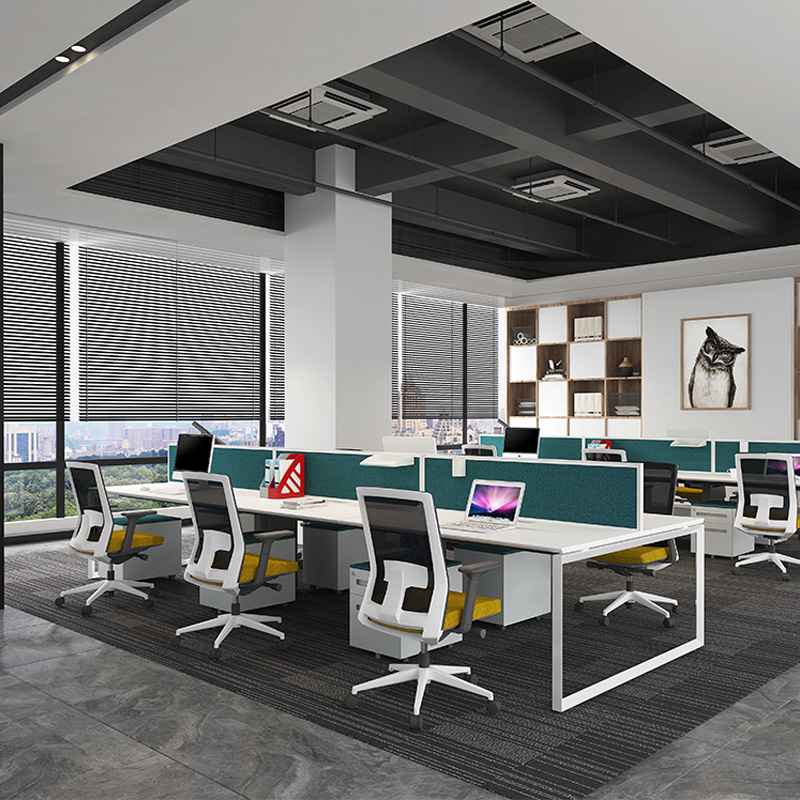 staff office desk/ office table/ 6 person office desk
