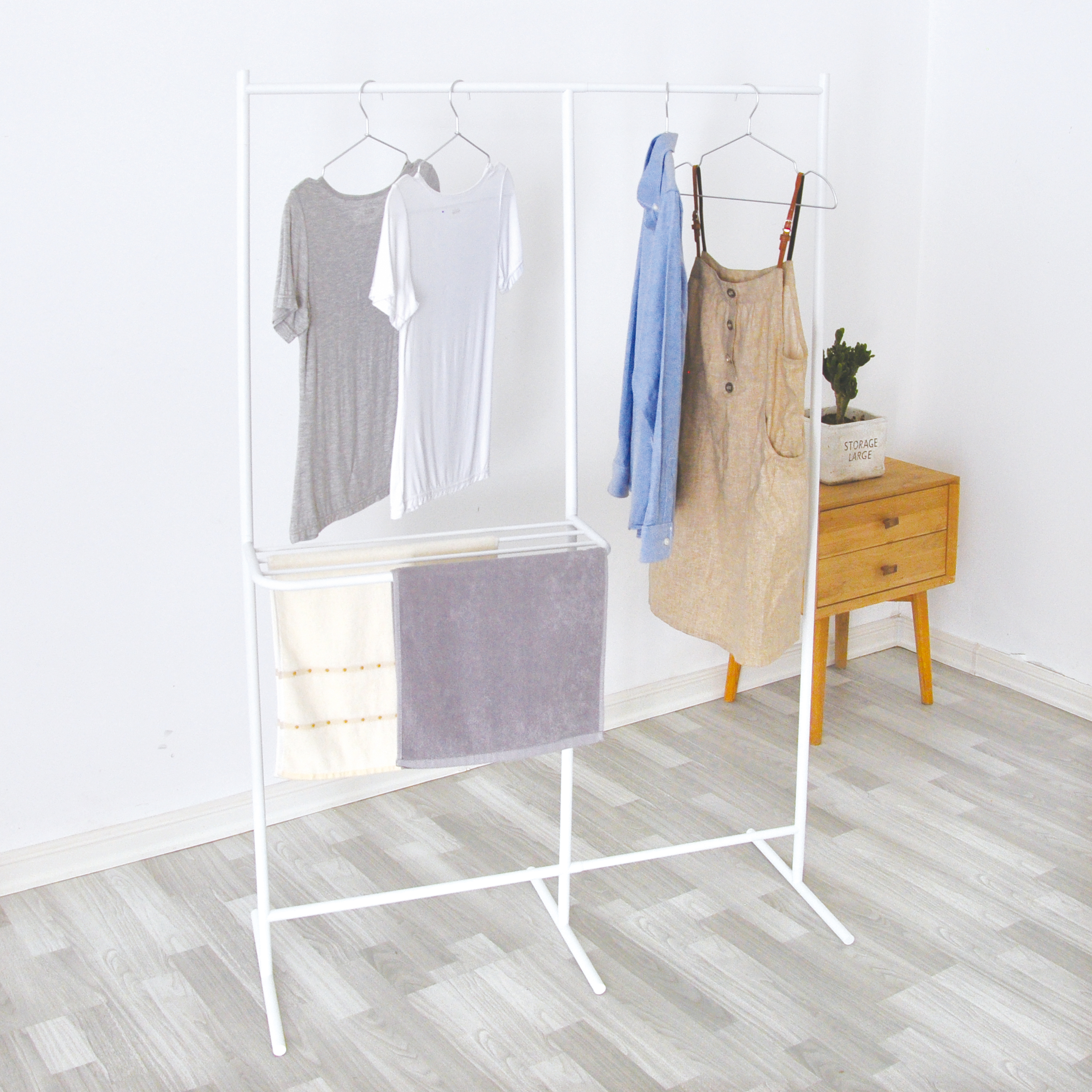 Multifunction clothes drying rack