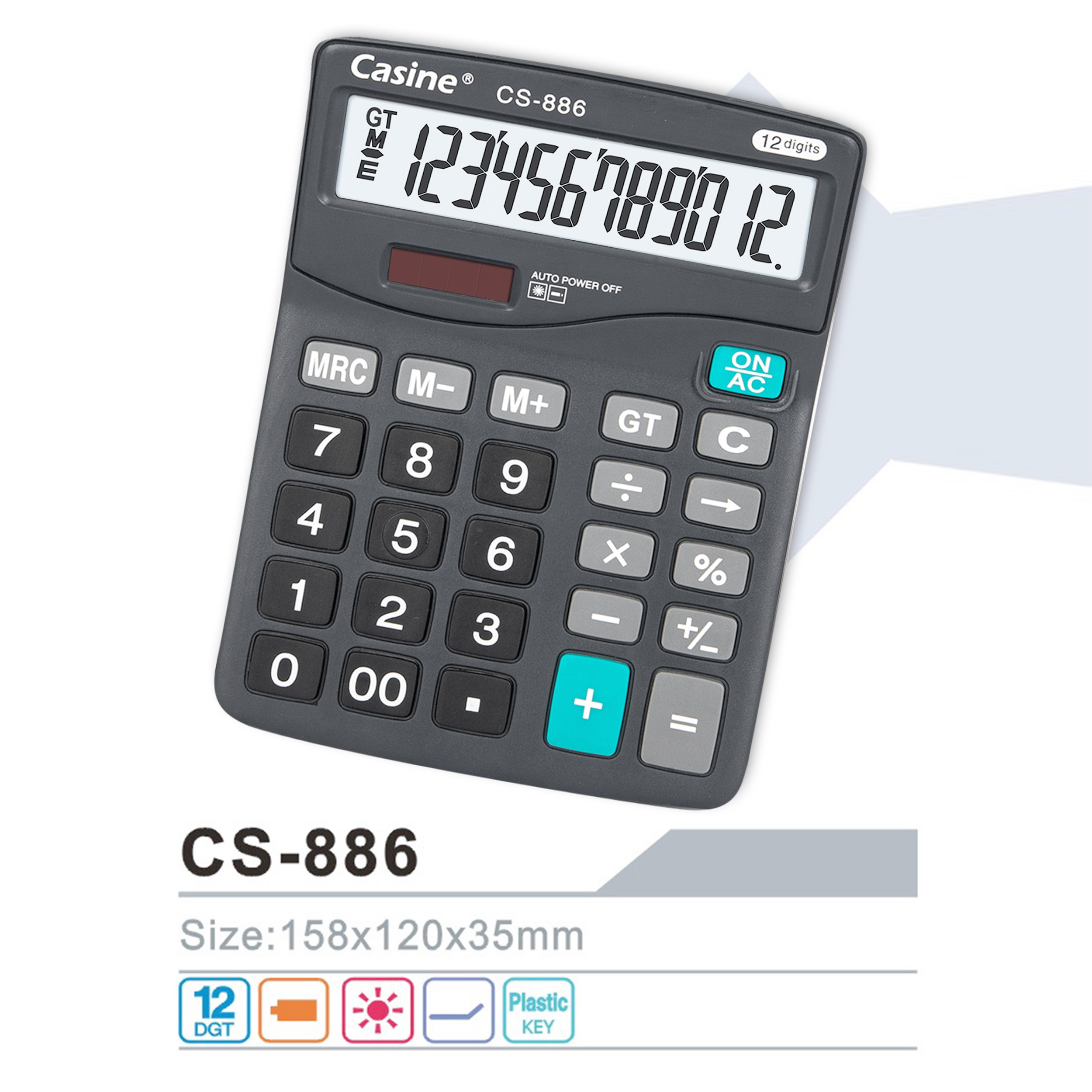 CS-886 - 12-digit desktop calculator - Casine