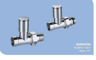 Brass radiator valve