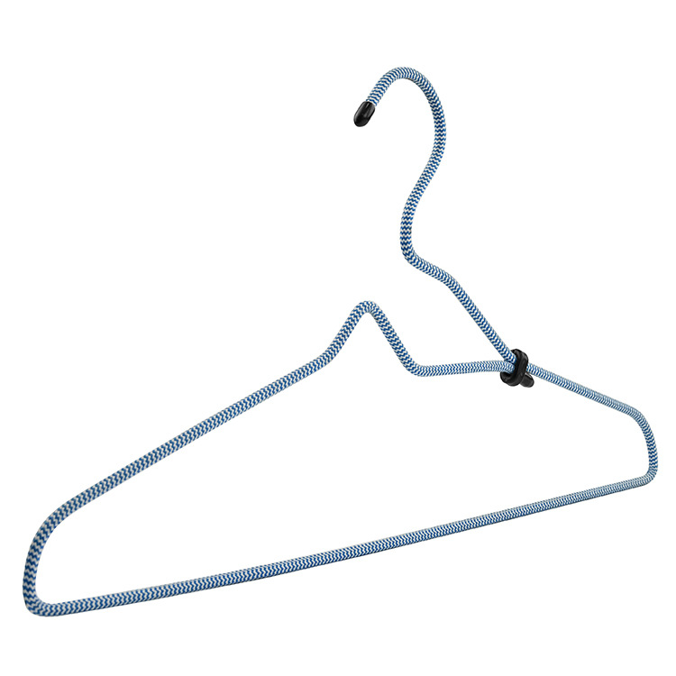 High quality cord non-slip metal hanger with wide shoulder