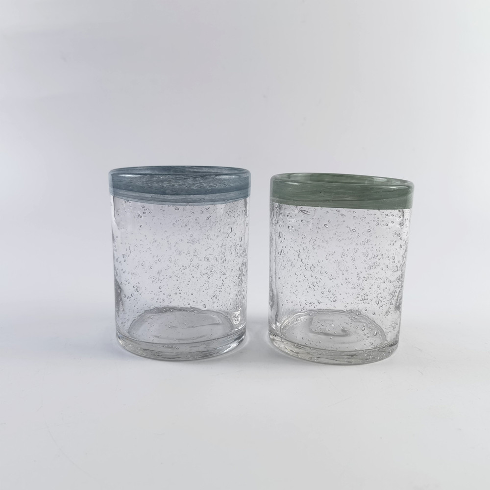 Glass Candle Jars/Vintage Mexican Glasses