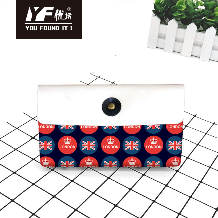 Custom British style cute PU handbag shopping makeup bag cosmetic bag