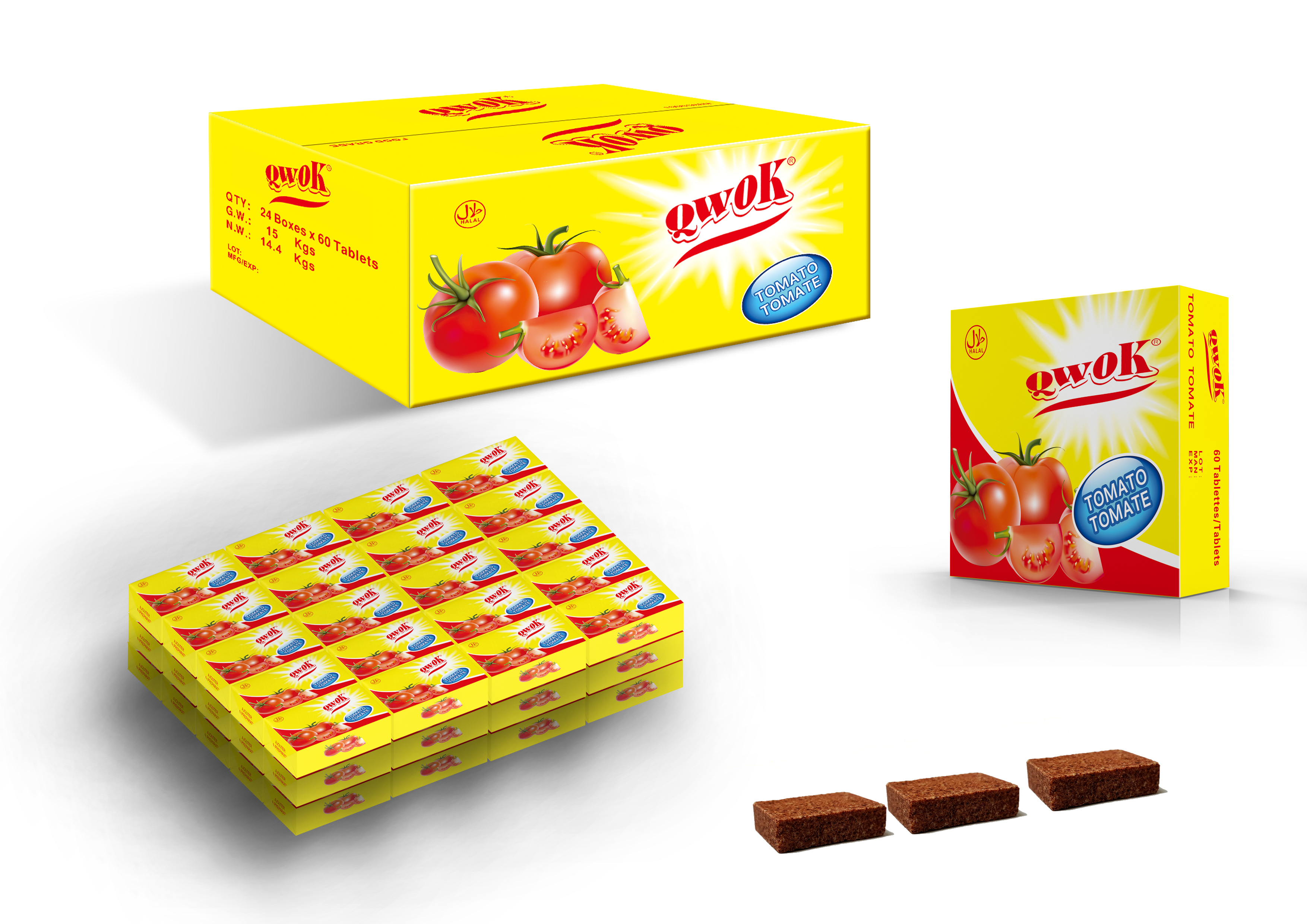 Tomato Seasoning Cube Bouillon Cube