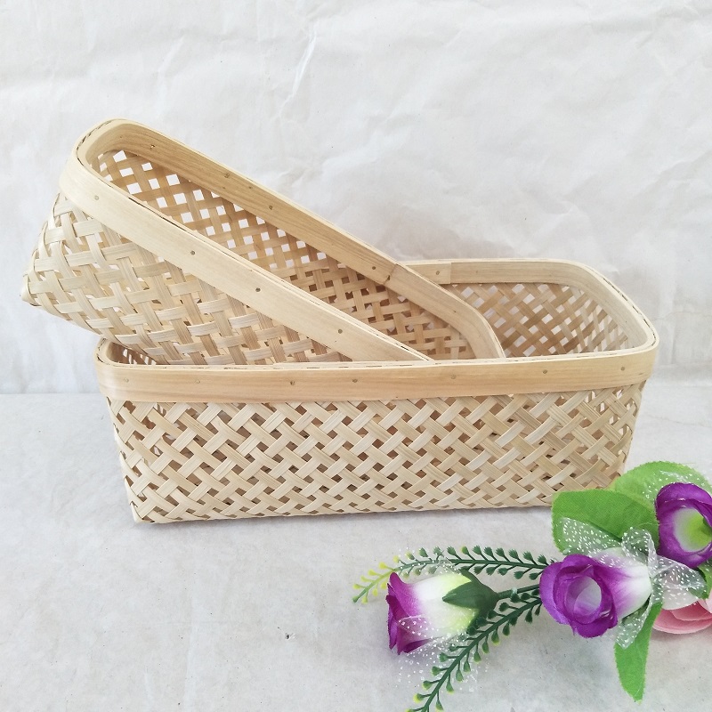 Bamboo basket Gift basket Fruit basket