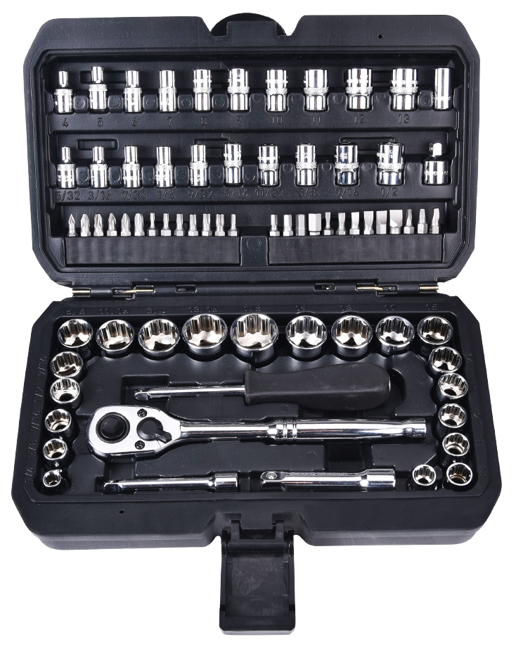 72PCS.1/4",3/8"DR.socket wrench set