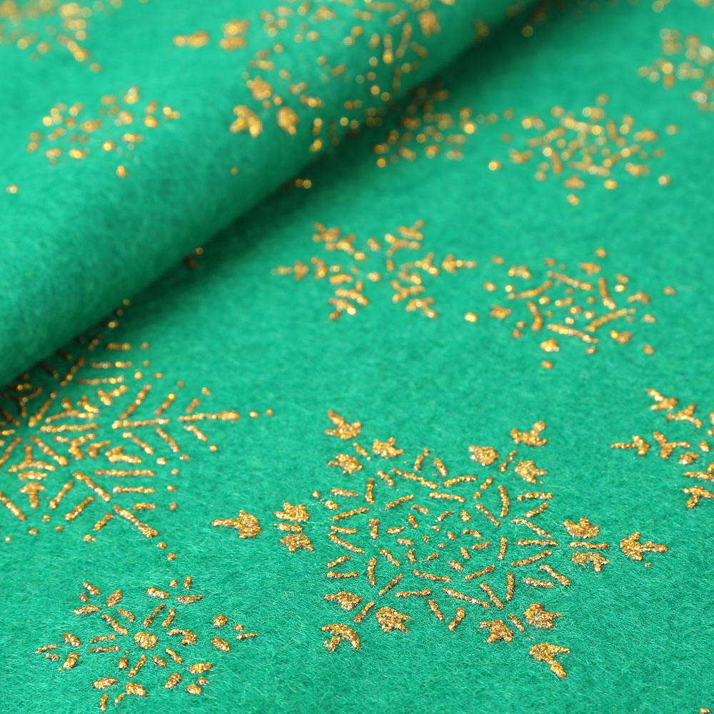 Needle Punched Gold Stamp Non-woven Interlining Fabric
