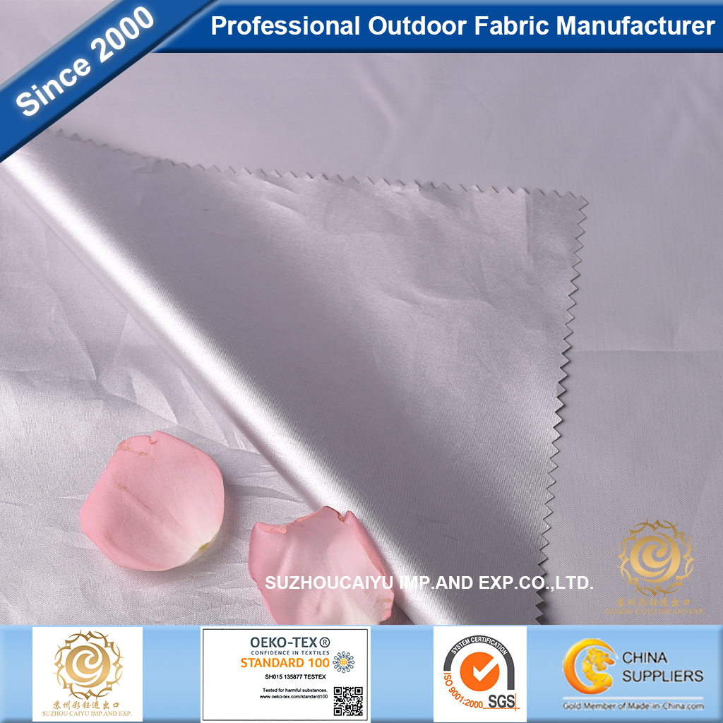 Poly 190T Taf Silvercoated