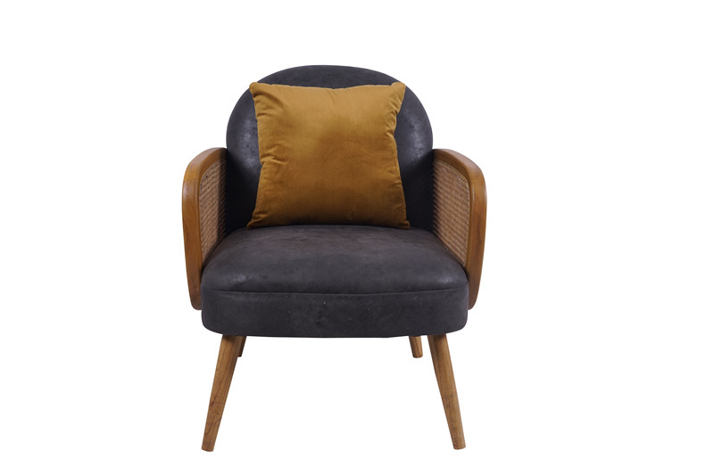 Rattan and wood Sofa