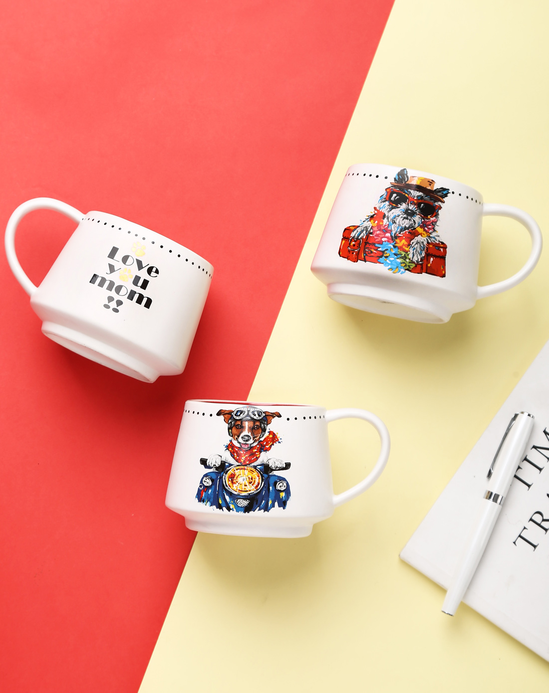 12OZ Ceramic cup cafe mug cutest dog
