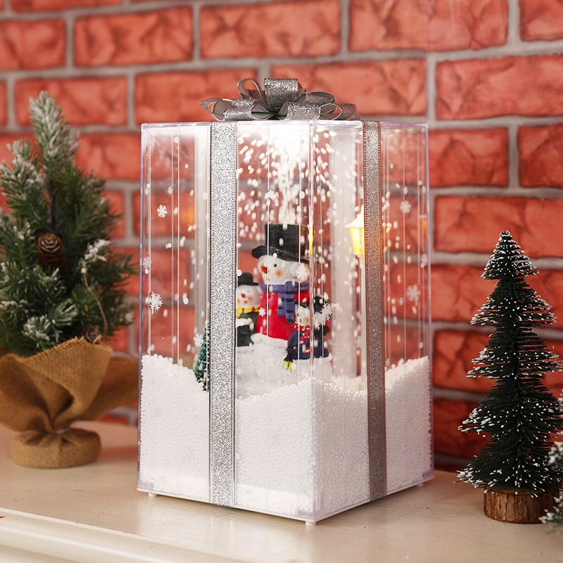 snowing christmas decoration