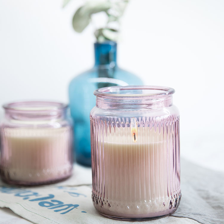 Candle holder soy wax scented candle glass candle jar