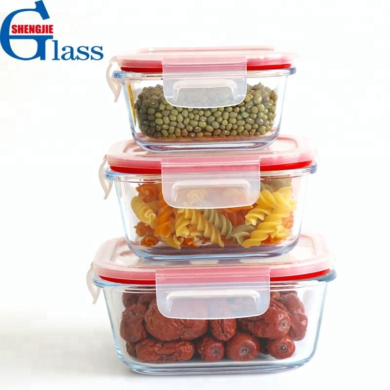 Microwave Airtight Glass Food Storage Container With Vented Lid
