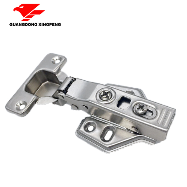 Soft closing clip on hinge