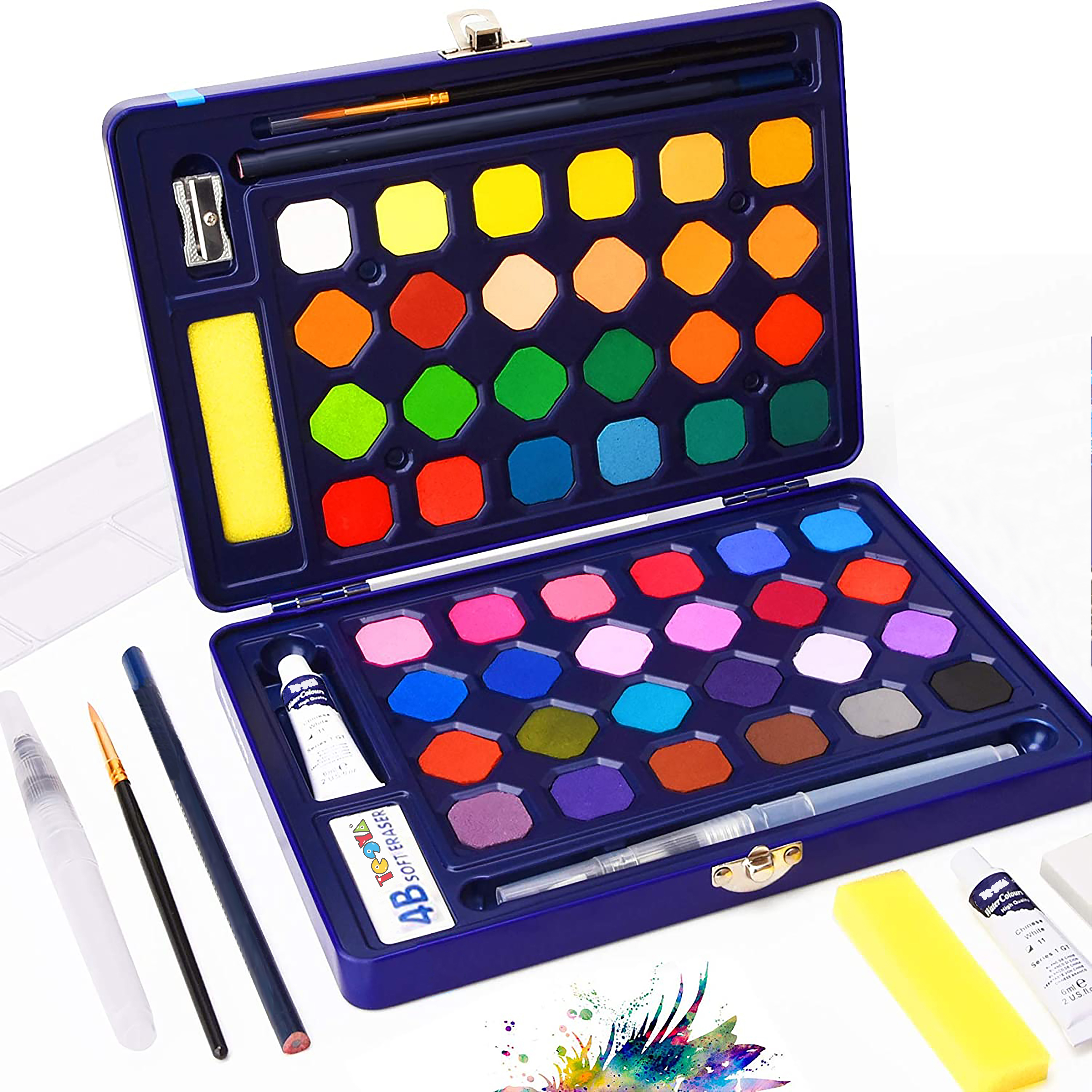 48Color Solid Watercolor Set