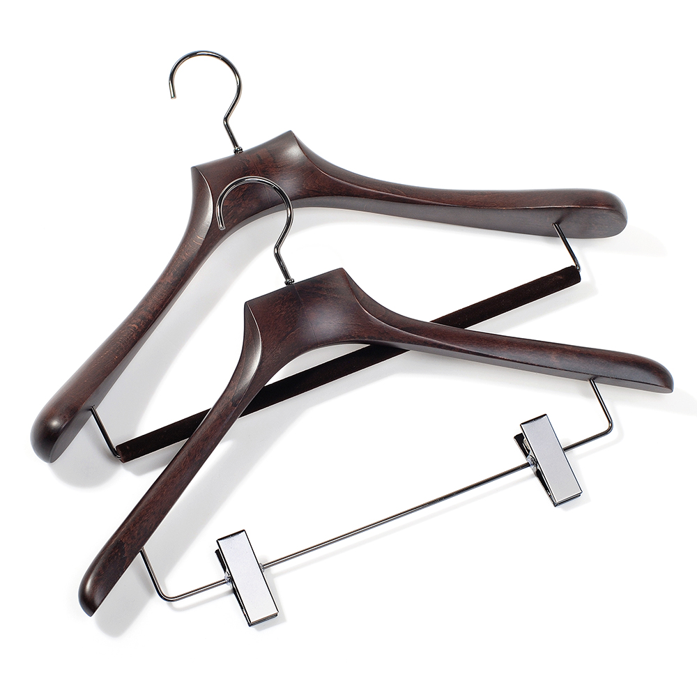 *2020 Custom Logo Top Wooden Suit Luxury Hanger