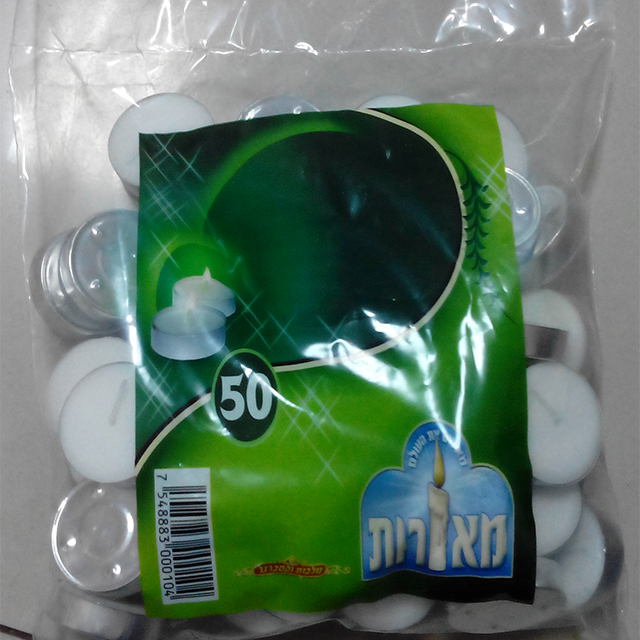 10G bulk tealight candle to Israel