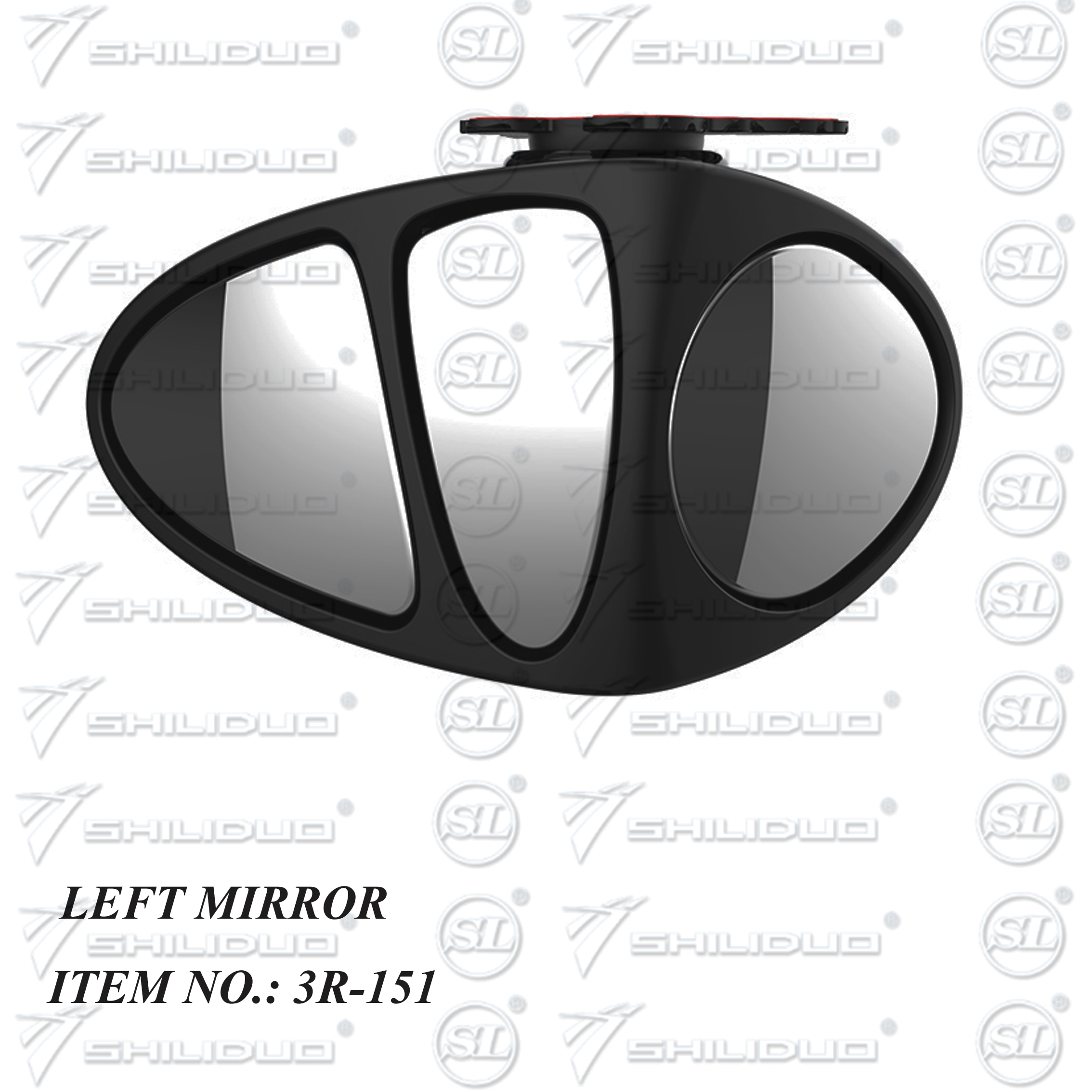 Triple blind spot mirror