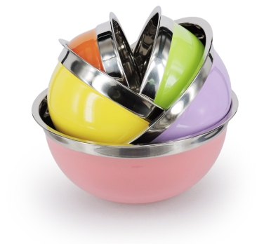 RGS-WS373C Stainless steel salad bowl (spray paint )SS201