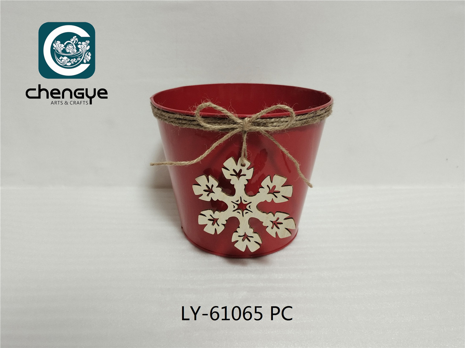 Metal Bucket Xmas
