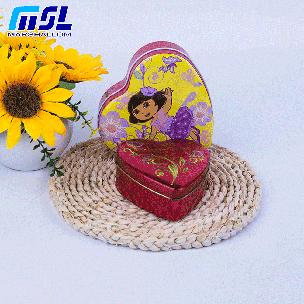 Heart Tin（Tin box tinbox tin can metal can metal box tinbox）