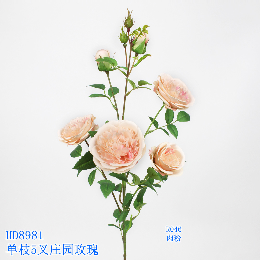 ! 0.94m Artificial Flower Artifical flowers factory home decoration wedding bridal Single Garden Rose X5