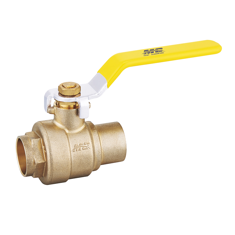 Lead free ball valve weld ends with air vent