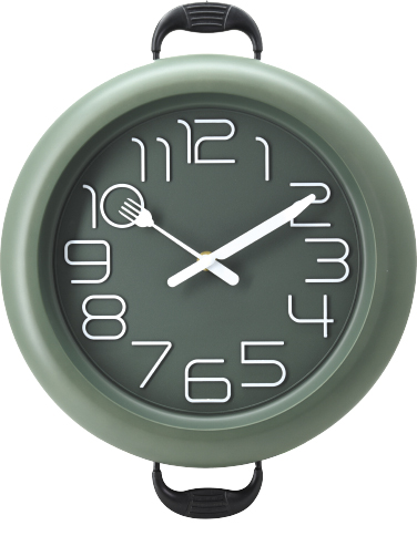 Wall clock; quartz clock; best sale; Kitchen clock; pot; gift; creative clock; hot stamp; 12inch 30cm