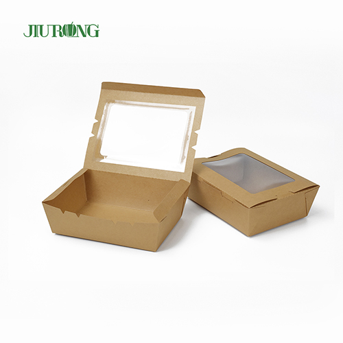 Kraft Paper Takeaway Box Container With Window