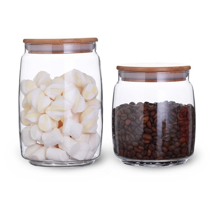 Storage Jar with Bamboo Lid