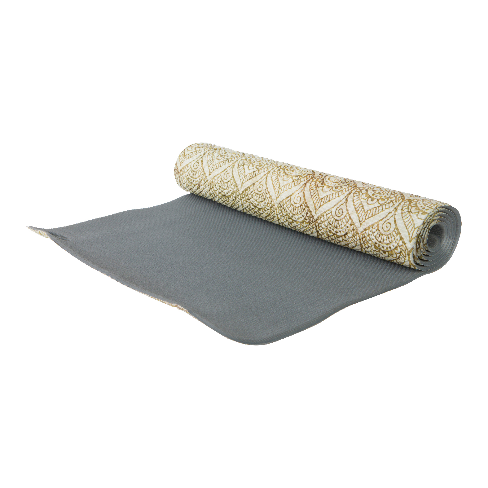 Yoga mat with transfer printing