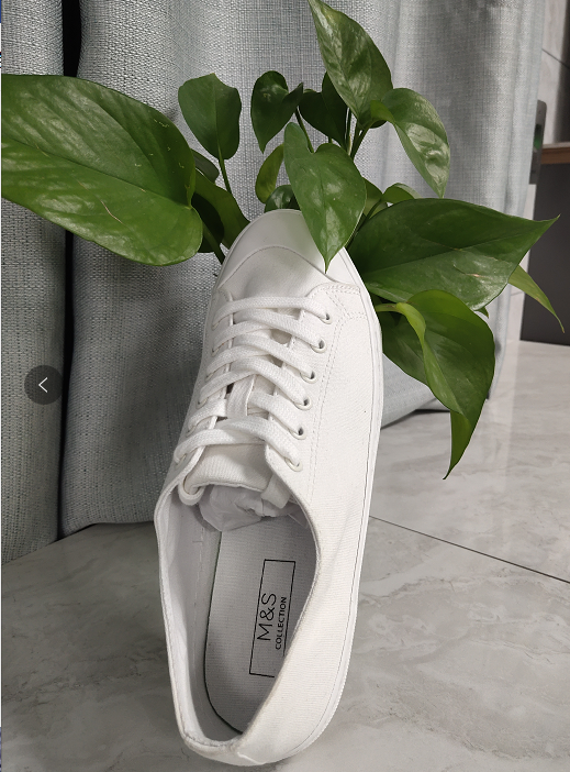 White Canvas Shoes