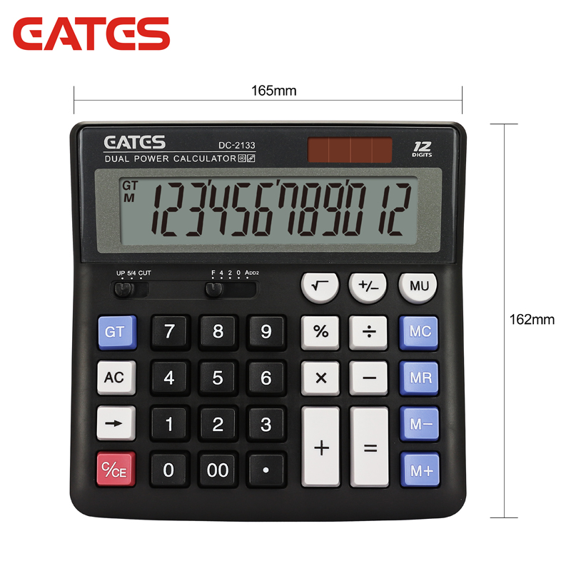 12 Digits Solar IT Keyboard Desktop Calculator